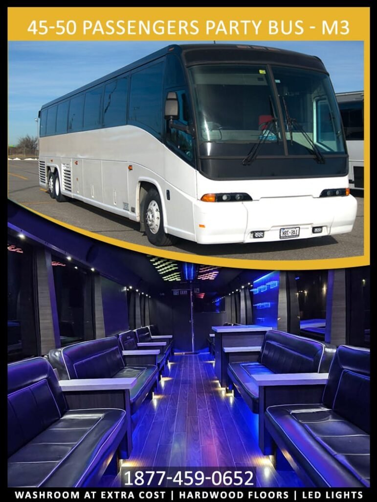 45 50 PASSENGERS PARTY BUS M3