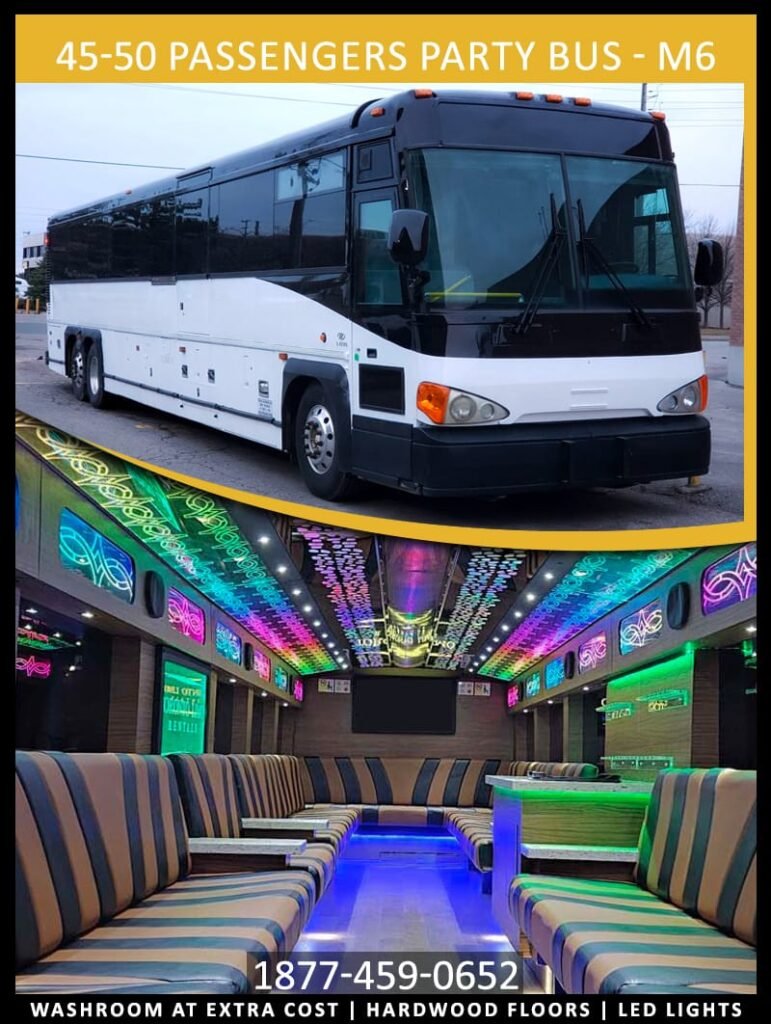 45 50 PASSENGERS PARTY BUS M6